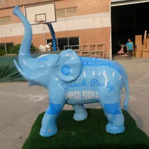 Customized Life Size Glass Fiber Elephant Statue Fiberglass Elephant Sculptures Figure