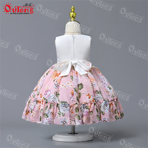 Yoliyolei été motif Floral Falda sin tirantes Design fête porter enfant <span class=keywords><strong>enfants</strong></span> fille falda esponjosa robe pakistanaise - Product Image 6