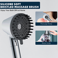 Pommeau de douche pluie moderne portable à 7 modes avec accessoire de robinet de salle de bain sous pression