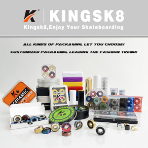 ลูกปืนสเก็ตบอร์ดแบบกำหนดเอง รุ่น Original Skateboard  ทำจากเหล็กโครเมียมในตัว  โครงสร้างร่องลึก  ซีล RS  แบบสีแดง สำหรับ <span class=keywords><strong>Bones</strong></span> Ball - Product Image 5