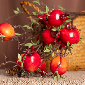 ZhiXia espuma 9 flores artificiales <span class=keywords><strong>Granada</strong></span> fruta ramas arreglo floral casa ventana mostrar artículos Decoración - Product Image 4