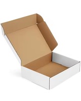 Boîte à pizza en carton ondulé E-Flute de taille personnalisée, vente chaude, carton biodégradable pour l'expédition de pizzas