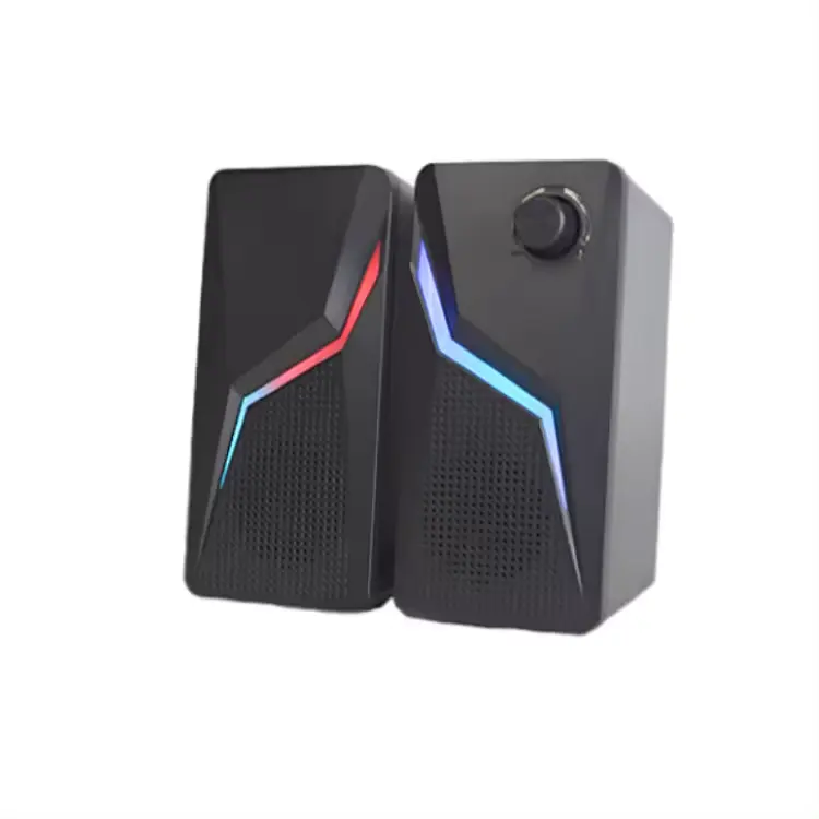 2.0 Stereo 3 W X 2 leistungsstarker kabelgebundener externer USB-Gaming-Speaker für PC