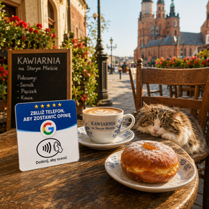 Tarjeta NFC <span class=keywords><strong>de</strong></span> Reseñas <span class=keywords><strong>de</strong></span> Google Versión Polski, Logotipo y Enlace Personalizados, OEM ODM para Restaurantes, Salones y Hoteles - Product Image 3