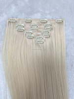 Extensions de cheveux à clipser Genius de haute qualité, populaires, invisibles, en cheveux humains véritables, ultra-fines, double épaisseur, blondes
