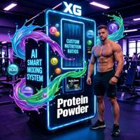Máquina Inteligente para Batidos de Proteínas con Pantalla Táctil, Dispensador Automático de Proteína en Polvo para Gimnasios