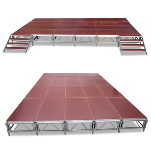 Trọng lượng nhẹ 8'x8 'di động trống thang máy, Thảm <span class=keywords><strong>Riser</strong></span> giai đoạn nhôm giai đoạn Khung điều chỉnh nền tảng sân khấu - Product Image 4