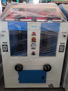 Macchina Automatica Pneumatica <span class=keywords><strong>QS</strong></span>-129 a Doppia Testa per l'Applicazione di Suole, Pressa per Suole, Macchina per Calzature per Officine di Riparazione Calzature e Sartorie - Product Image 6