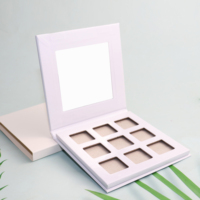 Maßgefertigte 9-Farben Leere Palette Großhandel Matte & Wasserfeste Lidschatten-Palette für Augen-Make-up mit Schimmer-Finish