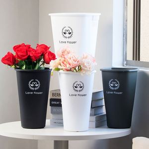 Seau à fleurs en plastique à motif carré, fourni par l'usine, pour usage domestique, différentes tailles, adapté aux sols, pour les fleuristes - Product Image 5
