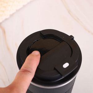Portable 304 Stainless Steel Smart Coffee <b>Cup</b> with Silicone Cover Insulated Water Bottle for Outdoor Car Use Business Gift <b>Cup</b> - Product Image 5