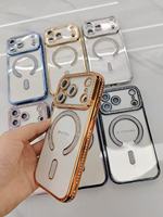 Étui de protection magnétique électroplaqué en TPU haut de gamme FY pour téléphones mobiles 16/15/14/17promax