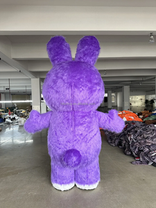 Đáng kinh ngạc giáng sinh Inflatable thỏ thỏ trang phục đầy đủ cơ thể đi bộ bunny linh vật phù hợp với phục sinh giải trí Bunny Dress - Product Image 3