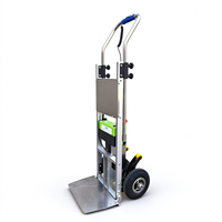 Chariot électrique portable 48V 7.5AH à batterie lithium, pliable en aluminium, pour le transport de marchandises sur et en bas des escaliers