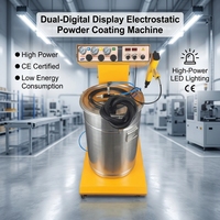 Machine de revêtement électrostatique à double affichage numérique KST-201, utilisation polyvalente pour le traitement des surfaces métalliques des meubles, des pièces automobiles