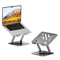 Pas cher 360 °   Support pour ordinateur portable en acier au carbone rotatif, réglable en hauteur, pliable, support pour tablette, design métallique portable