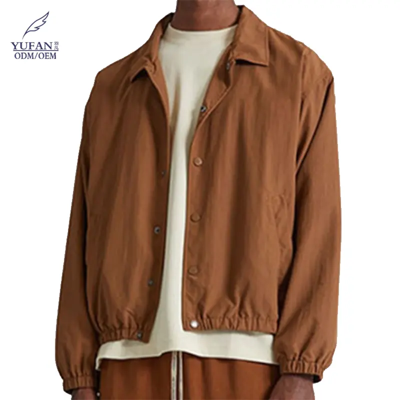 YuFan OEM rüzgar geçirmez rahat ceket erkekler fabrika üretimi için özelleştirilmiş moda mont