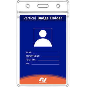 Porte-badge d'identification en PVC transparent, souple, imperméable, anti-poussière, résistant aux déchirures, multi-usages, housse pour carte de travail, taille personnalisée, impression multiple - Product Image 5