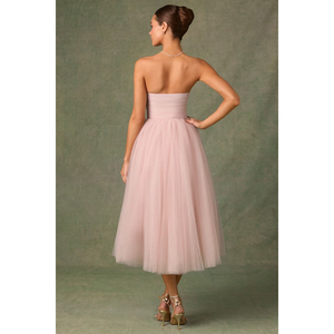 Nuovo Abito Elegante Senza Spalline <span class=keywords><strong>in</strong></span> <span class=keywords><strong>Tulle</strong></span> <span class=keywords><strong>Trasparente</strong></span> Tinta Unita - Product Image 4