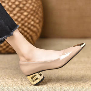 รองเท้าโลฟเฟอร์หนังพื้นนิ่มพรีเมียม สไตล์เจ้าสาว สวมใส่ง่าย แฟชั่นมาแรงปี 2026 ฤดูร้อน-ใบไม้ร่วง สไตล์ฝรั่งเศส แมรี่เจน ส้นสูงลำลอง - Product Image 3