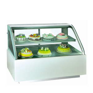 Vetrina Elettrica Commerciale in Acciaio Inox per Torte e Pane con 3 Ripiani, <span class=keywords><strong>Doppia</strong></span> <span class=keywords><strong>Porta</strong></span> e Scongelamento Automatico - Product Image 2