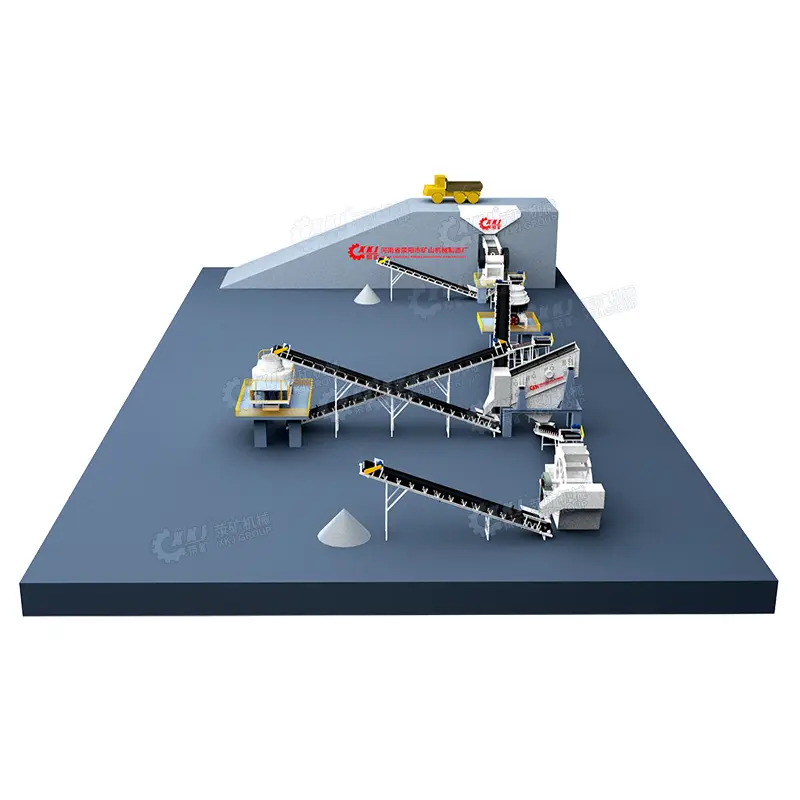 100tpd/500tpd/1000tpd Granietgroeve Zandsteen Verpletterende Productielijn Te Koop