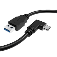 Kabel Elbow SANGUAN Private Mold Link untuk Quest2 VR Streaming 5m USB 2.0 Konduktor Tembaga dengan Jaket TPE untuk Gaming Mobile