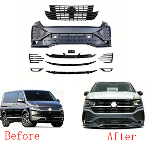 Per <span class=keywords><strong>Volkswagen</strong></span> <span class=keywords><strong>Transporter</strong></span> <span class=keywords><strong>T6</strong></span> <span class=keywords><strong>T6</strong></span>.1 Multivan 2012-2024 Griglia Anteriore Paraurti Facelift Accessori di Aggiornamento Esterno Sostitutivi - Product Image 1