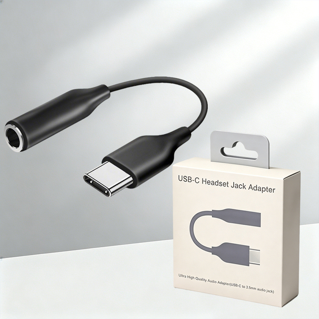 Type C Audio Adapter USB Type-C to 3.5mm Jack Aux Adapter for Phone 15 for Samsung Galaxy S24 S23 S22 S21 S20 A53 A34 S9 S8 S7