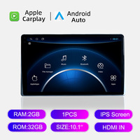Moniteur d'appuie-tête IPS 10,1 pouces compatible Carplay et Android Auto, système de divertissement arrière pour voiture, lecteur MP5, écran HD