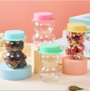 210Ml Trẻ Em Bán Buôn Của Kẹo <span class=keywords><strong>Cookie</strong></span> Bao Bì Chai Gấu Cao Trong Suốt Cấp Thực Phẩm Nhựa <span class=keywords><strong>Jar</strong></span> Nhựa Sô Cô La <span class=keywords><strong>Jar</strong></span> - Product Image 5