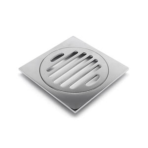 Hochwertiges quadratisches Messing-verchromtes Boden ablaufs ieb für Bad und Waschküche - Product Image 5