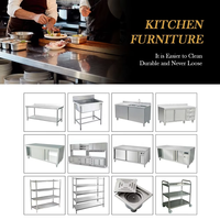 Produsen Lubo Lanshi, Peralatan Kafetaria Snack Bar Terintegrasi Stainless Steel yang Dapat Disesuaikan, Peralatan Dapur Komersial Multiguna