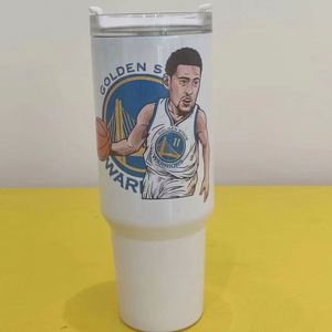 Vaso Térmico Nórdico Blanco Personalizado de 40 oz de Acero Inoxidable con Tapa/Pajita/Asa, Apto para Lavavajillas y Microondas, Taza Boba, Vaso al Vacío para Coche - Product Image 4