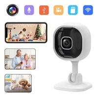 Caméra de sécurité WiFi sans fil A3, vision nocturne HD intégrée et audio bidirectionnel, stockage local sur carte TF pour la surveillance de la maison intelligente