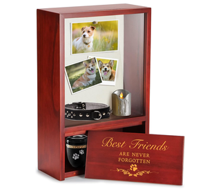 Urna Conmemorativa para Cenizas <span class=keywords><strong>de</strong></span> Perro, Recuerdo para Mejores Amigos que Nunca se Olvidarán, Regalo <span class=keywords><strong>de</strong></span> Condolencias para Mascotas, Recuerdo para Gatos - Product Image 1