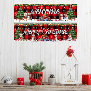 Bannière de porte personnalisée pour les fêtes de Pâques, Halloween, Noël 2023, décoration extérieure pour couple, fournisseur de bannières, bannière au design personnalisé - Product Image 4