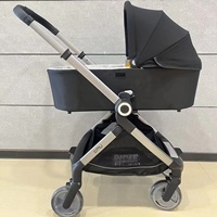 Poussette de voyage pliable multifonctionnelle de luxe pour bébé, ensemble 3 en 1 Baypie BP168 pour 0-3 ans, cadre en alliage d'aluminium