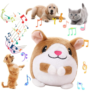Jouet interactif pour chien, peluche animée avec modes d'enregistrement et de musique, balle interactive pour chien qui saute, qui couine et qui vibre - Product Image 1