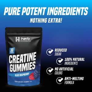 Gummies de complément alimentaire à marque privée OEM/ODM pour booster l'énergie, favoriser la croissance musculaire, gummies protéinés, créatine monohydrate, électrolytes - Product Image 3