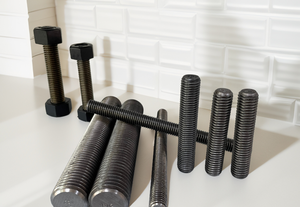 Norme DIN M8 M10 M12 M16 Tiges filetées en acier au carbone Boulon et écrou à tête hexagonale en zinc galvanisé avec boulons et écrous lourds - Product Image 4