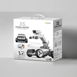 روبوت لعبة ذكي عبر الحدود X5 ، تحكم عن بعد بمنظور FPV لتتبع العقبات ، علبة تروس تجنب-مادة بلاستيكية - Product Image 3