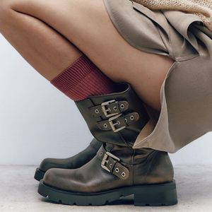Nouvelles Bottes de Mode Automne 2025 pour Femmes, Style Western Luxe avec Boucle Cowboy - Product Image 6