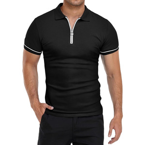 Polo homme personnalisé, manches courtes, coupe ajustée, col classique, couleur unie, respirant, pour le <span class=keywords><strong>golf</strong></span>, décontracté, streetwear urbain - Product Image 3