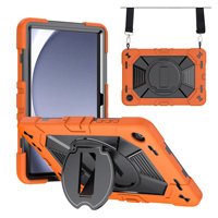 Coque de protection robuste pour tablette Samsung Tab A9 Plus/A11+ pour chantier extérieur, résistante aux chocs, avec support intégré
