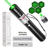 Lampe de poche de camping 3-en-1 avec stylo pointeur laser vert et rouge et lumière RGB, indicateur lumineux pour réunions, salles de classe, enseignement, extérieur
