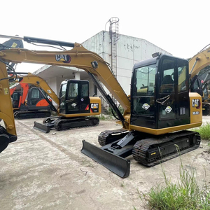 Mini pelle hydraulique d'occasion Caterpillar 5,5 tonnes jaune d'origine CAT 305.5E2 à vendre en Chine - Product Image 1