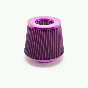 Filtro de aire de 76 mm, rojo, de aluminio, para modificación y mejora de automóviles - Product Image 3