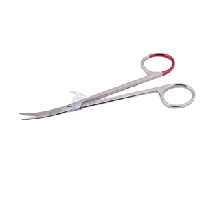 Instrumentos quirúrgicos, tijeras de longitud curvada de 51/2 pulgadas (14cm), certificado CE por dynainternacional - Product Image 1