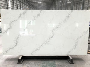 משטחי קוורץ קראקטה אפור לבן למטבחים וחדרי אמבטיה, סיטונאי מהמפעל, מתאים גם לקניונים ווילות - Product Image 1